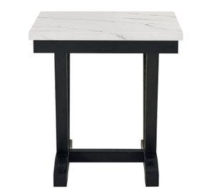 Set Mesa de Centro + Mesa Lateral Mármol Blanco 4931ML