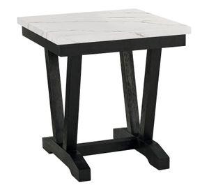 Set Mesa de Centro + Mesa Lateral Mármol Blanco 4931ML
