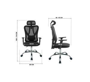 Silla Escritorio Ergonómica Energy Pro Negra