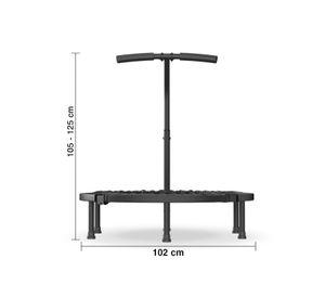 Trampolín con Barra 1,02 Metros Pro Fitness Negro