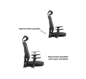 Silla Escritorio Ergonómica Energy Pro Negra