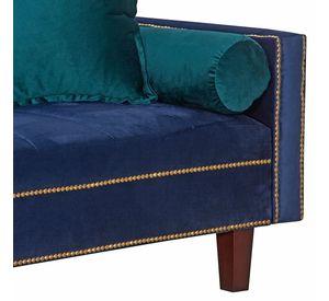 Futon Sofa Cama Vanguardia 200 x110 Azul - Verde