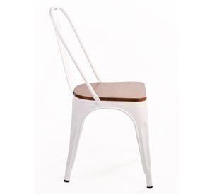 Silla Tolix Vintage Asiento Madera