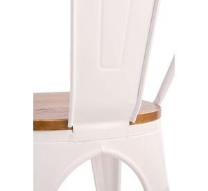 Silla Tolix Vintage Asiento Madera