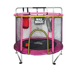 Cama Elástica Infantil Max Magic Rosada con Accesorios 150cm