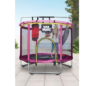 Cama Elástica Infantil Max Magic Rosada con Accesorios 150cm