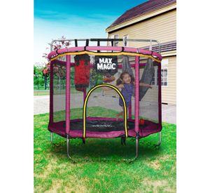 Cama Elástica Infantil Max Magic Rosada con Accesorios 150cm
