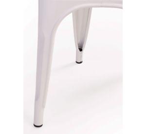 Pack 4 Sillas Tolix Asiento de Madera Blanco