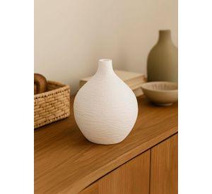 Jarrón Adorno Decorativo Blanco 15 cm