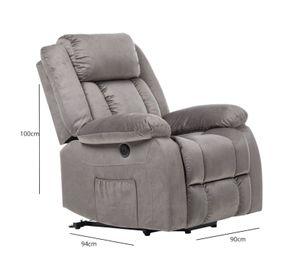 Berger Reclinable Eléctrico Lift + Masaje + Calentador Livorno