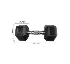 Mancuerna Hexagonal 10 Kg Negro