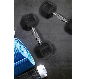 Mancuerna Hexagonal 10 Kg Negro