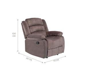 Living Reclinable Sofá 3 Cuerpos + 2 Bergers New Martell SET8040FF