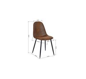 Pack 4 Sillas Comedor Charleston Café