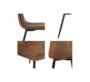 Pack 4 Sillas Comedor Charleston Café