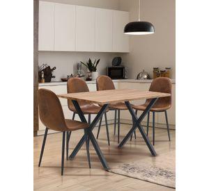 Mesa de Comedor Estilo Industrial 120x75x70cm Brooklyn Café