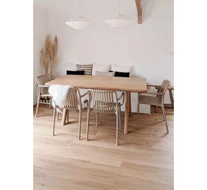 Pack 4 Sillas Terraza Plástica Giza Taupe