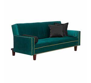 Futon Sofa Cama Vanguardia 200 x110 Verde - Negro
