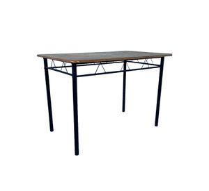 Juego de comedor 4P Capri Negro 74x70x110 cm