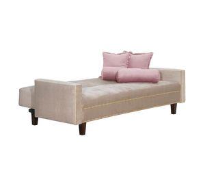 Futon Sofa Cama Vanguardia 200 x110 Beige - Rosa