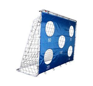 Arco de Fútbol Max Magic Azul 3 en 1 con Objetivos 213cm