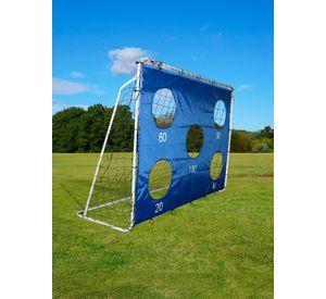 Arco de Fútbol Max Magic Azul 3 en 1 con Objetivos 213cm