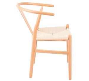 Pack 2 Sillas Comedor Novahus Wishbone Natural Beige