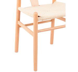 Pack 2 Sillas Comedor Novahus Wishbone Natural Beige