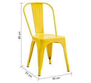 Silla Metal Tolix Amarillo