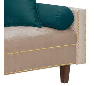Futon Sofa Cama Vanguardia 200 x110 Beige - Verde