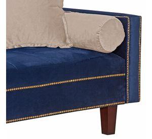 Futon Sofa Cama Vanguardia 200 x110 Azul - Gris