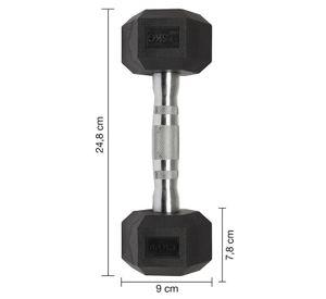 Mancuerna Hexagonal 2,5 Kg Negro