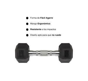 Mancuerna Hexagonal 2,5 Kg Negro