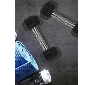 Mancuerna Hexagonal 2,5 Kg Negro