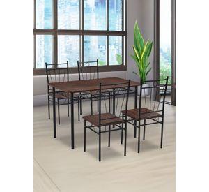 Juego de comedor 4P Verona Negro 74x70x110 cm