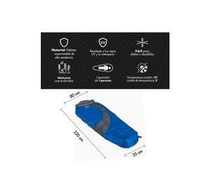 Saco De Dormir 350 Gr Azul