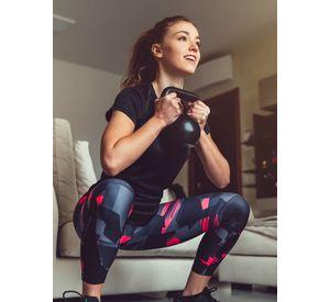 Kettlebell Mancuerna Pesa Rusa Cemento 8 Kg Negro