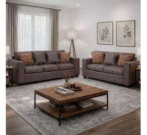 Juego de Living 3 2 Ezeiza Chocolate