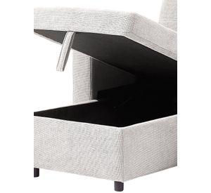 Sofá Cama 3 Cuerpos Beige 216x106x91cm Almacenaje