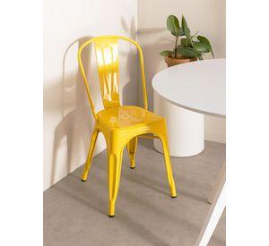 Pack De 4 Silla Metal Tolix Amarillo