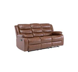 Sofa 3 Cuerpos Reclinable Portavasos Moderno Roma