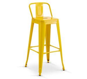 Silla Alta Metal Amarillo