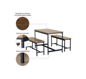 Comedor 4 Personas 60X75X110 cm Industrial