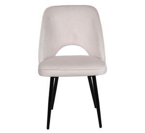 Pack 2 Sillas de Comedor Terciopelo Oval Beige