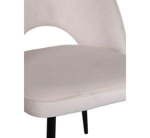 Pack 2 Sillas de Comedor Terciopelo Oval Beige