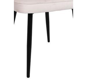 Pack 2 Sillas de Comedor Terciopelo Oval Beige