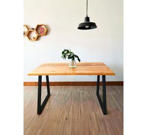 Mesa de comedor 75x80x150 Metal Madera