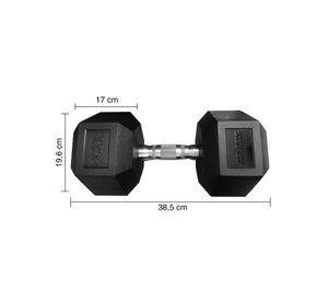 Mancuerna Hexagonal 30 Kg Negro