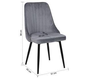 Pack 2 Silla Comedor Giorgio Gris