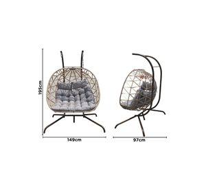 Silla Colgante de Terraza Doble 2 Personas